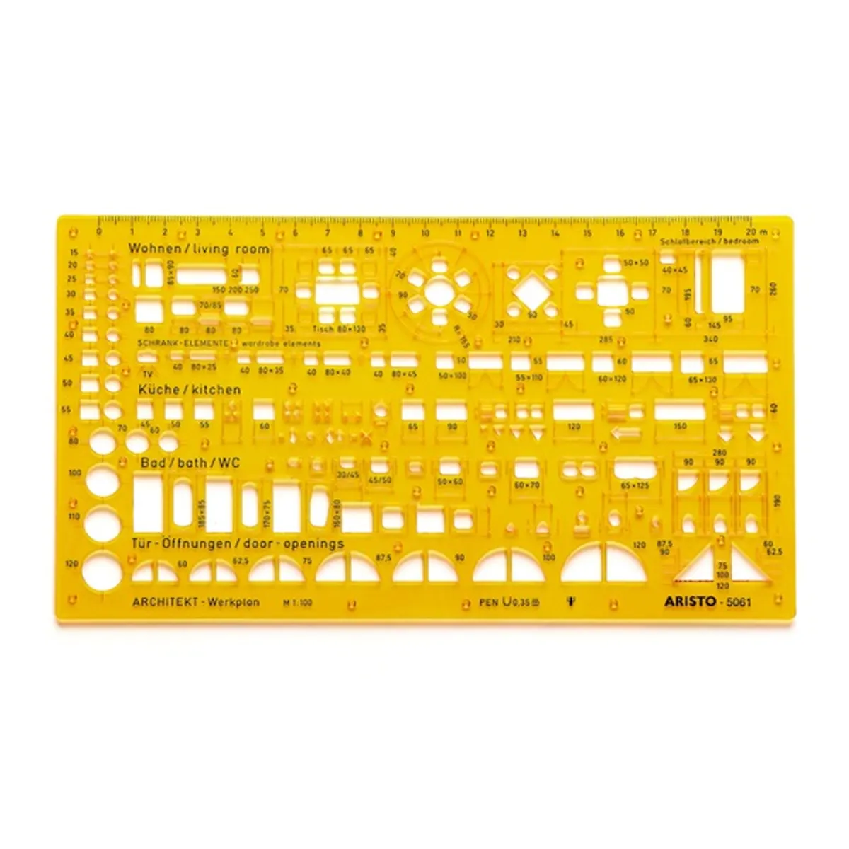 Aristo 1:100 építész kombisablon #1