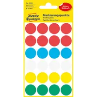 Avery 3089 18mm öntapadó vegyes színű jelölőpont