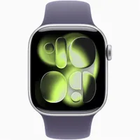 Apple Watch S11 GPS-es (42mm) ezüst alumínium tok, ködös lila S/M sportszíjas okosóra #2