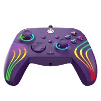 PDP 049-024-PR Afterglow Wave Xbox Series X|S/Xbox One/PC vezetékes RGB LED lila kontroller #4
