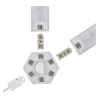 Emos GoSmart Lines fehér, 9 részből álló, 34 W, RGBIC dimmelhető, WiFi LED lámpa #9