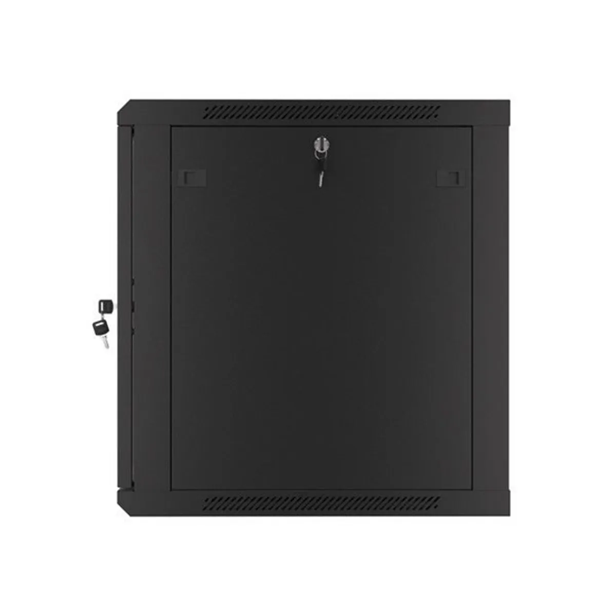 Lanberg WF01-6612-10B 19" 12U SZÉL:600mm MÉLY:600mm MAG:640mm lapraszerelt üvegajtós fekete fali rack szekrény #7