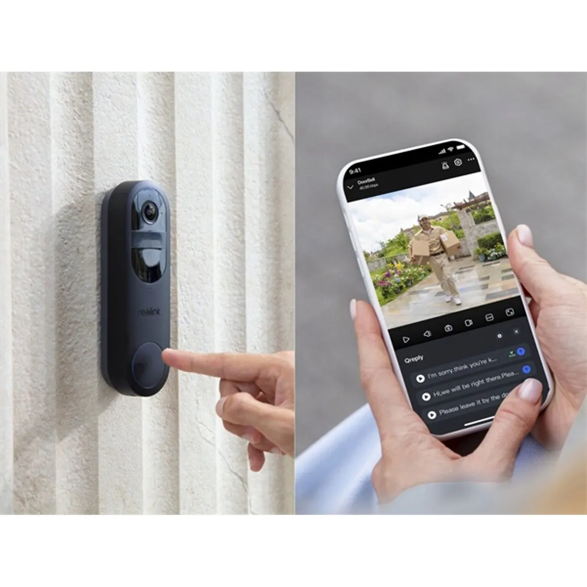 Reolink D340B /4MP/H264/PIR Detection/Dual-Band/ember felismerés/SD kártya/7000mAh/Akkumulátoros WiFi okoscsengő #4