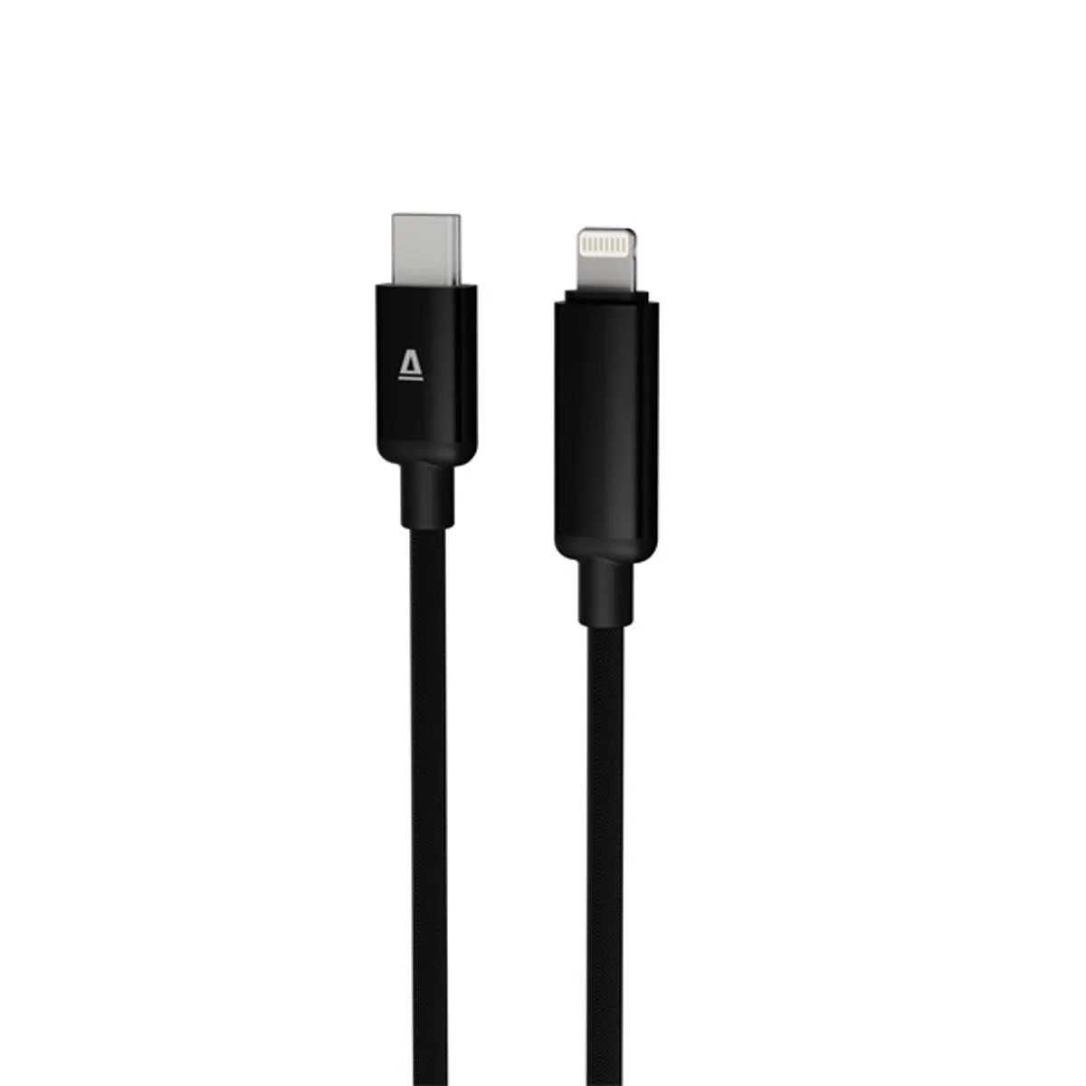 AVAX CB651 PULSEY 1m 27W USB-C - Lightning szürke fonott gyorstöltő LED kábel #4