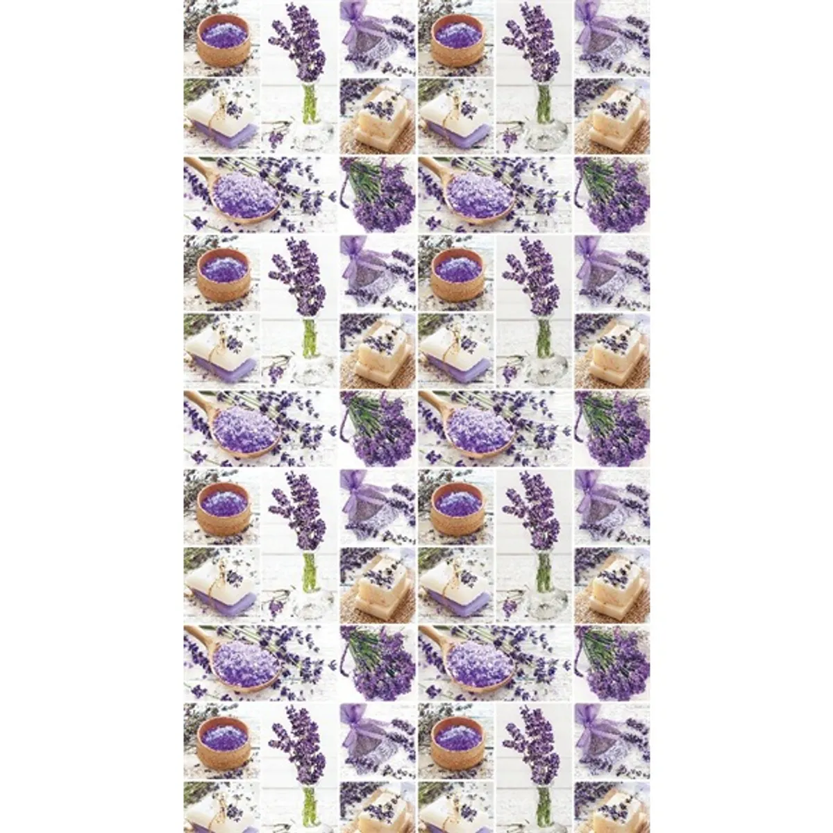 IRIS tekercses csomagoló papír, levendula, különböző mintákkal, 200x70cm, 60g/m2 #2