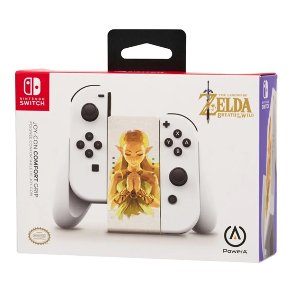 PowerA NSAC0059-01 Comfort Grip Nintendo Switch Joy-Con Princess Zelda fehér kontroller markolat #6