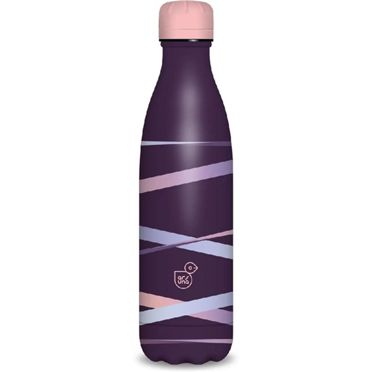 Ars Una 500ml-es Ribbon-purple duplafalú fémkulacs #1