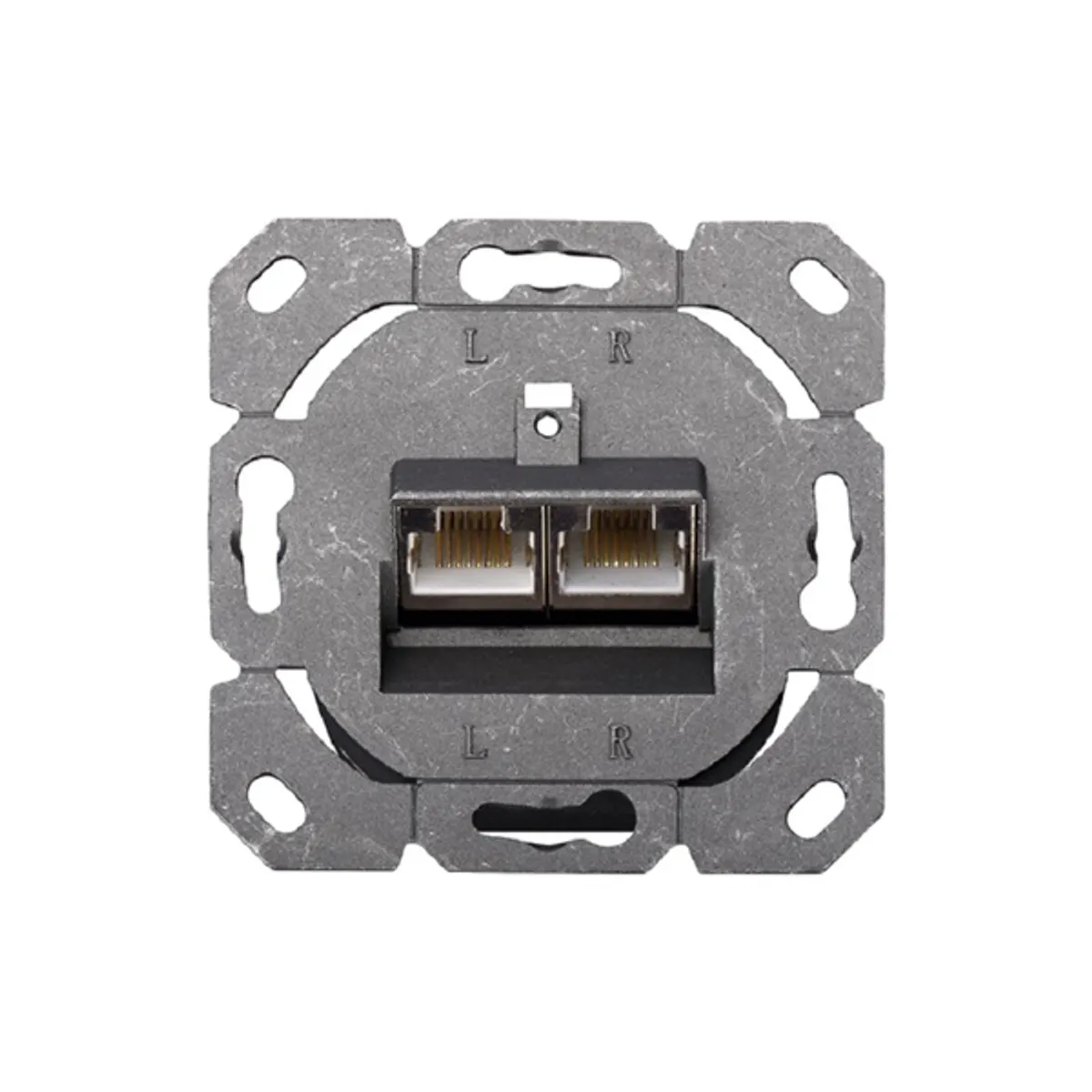 DIGITUS DN-9008-1 Cat.6A Class EA 2x RJ45 süllyesztett fali aljzat #4