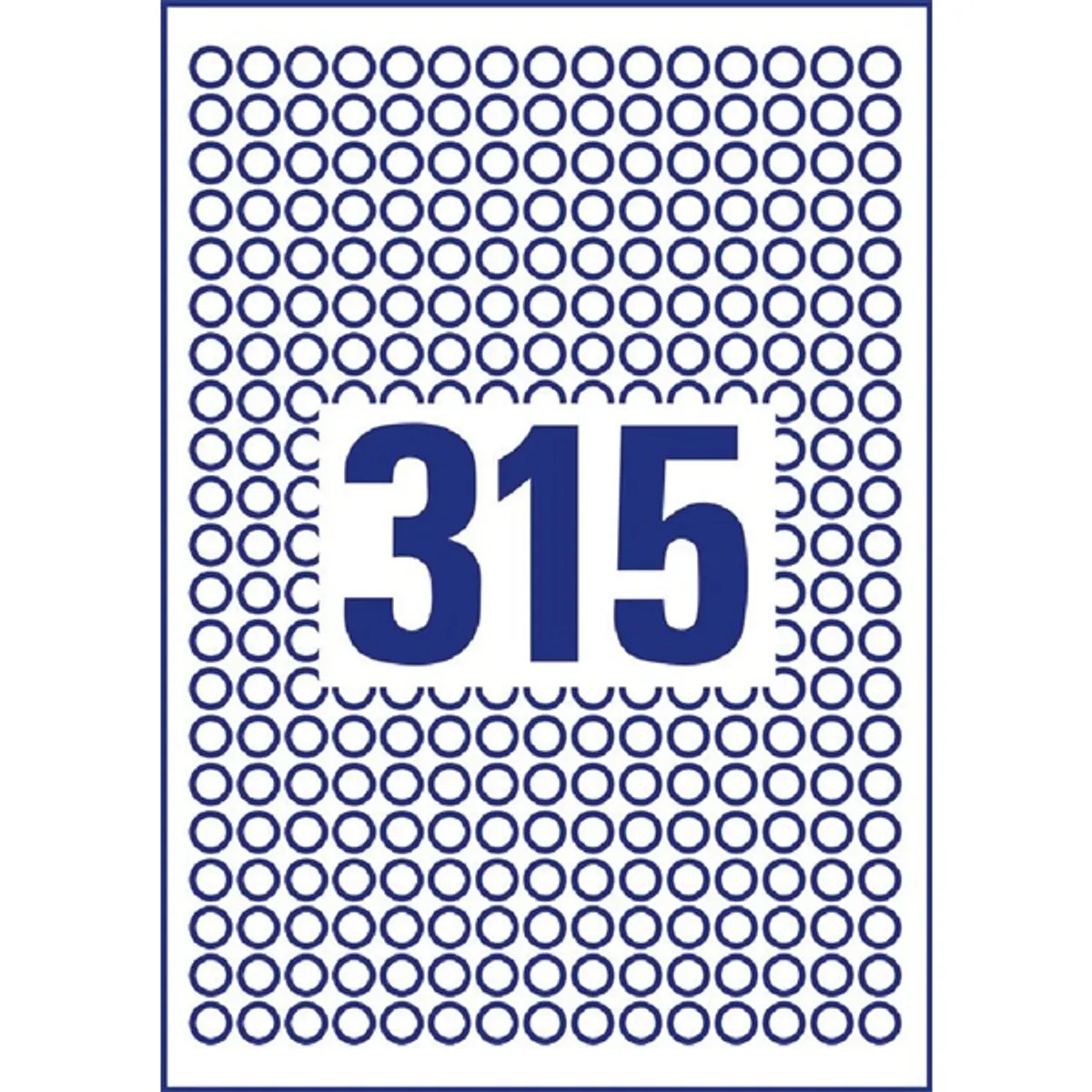 Avery 6221-10 10mm 10 ív univerzális fehér köretikett #3