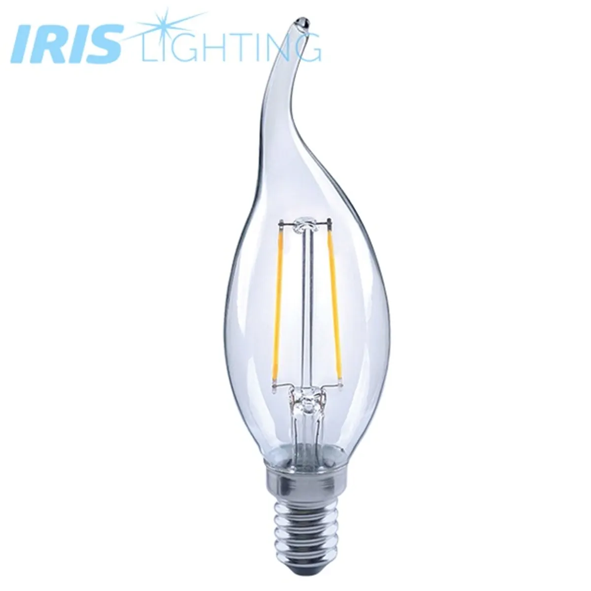 Iris Lighting Filament Bulb Longtip E14 FLCT35 4W/4000K/360lm aranyszínű gyertya LED fényforrás #1