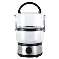 Hausberg HB-1350 400W rozsdamentes acélházas, 2 szintes 4,8L, gőzölési funkcióval, rizsfőzővel, ételfőző gép #3