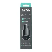 AVAX CC663B CARLY+ 63W Autós töltő USB A (QC)+Type C (PD), fekete #4