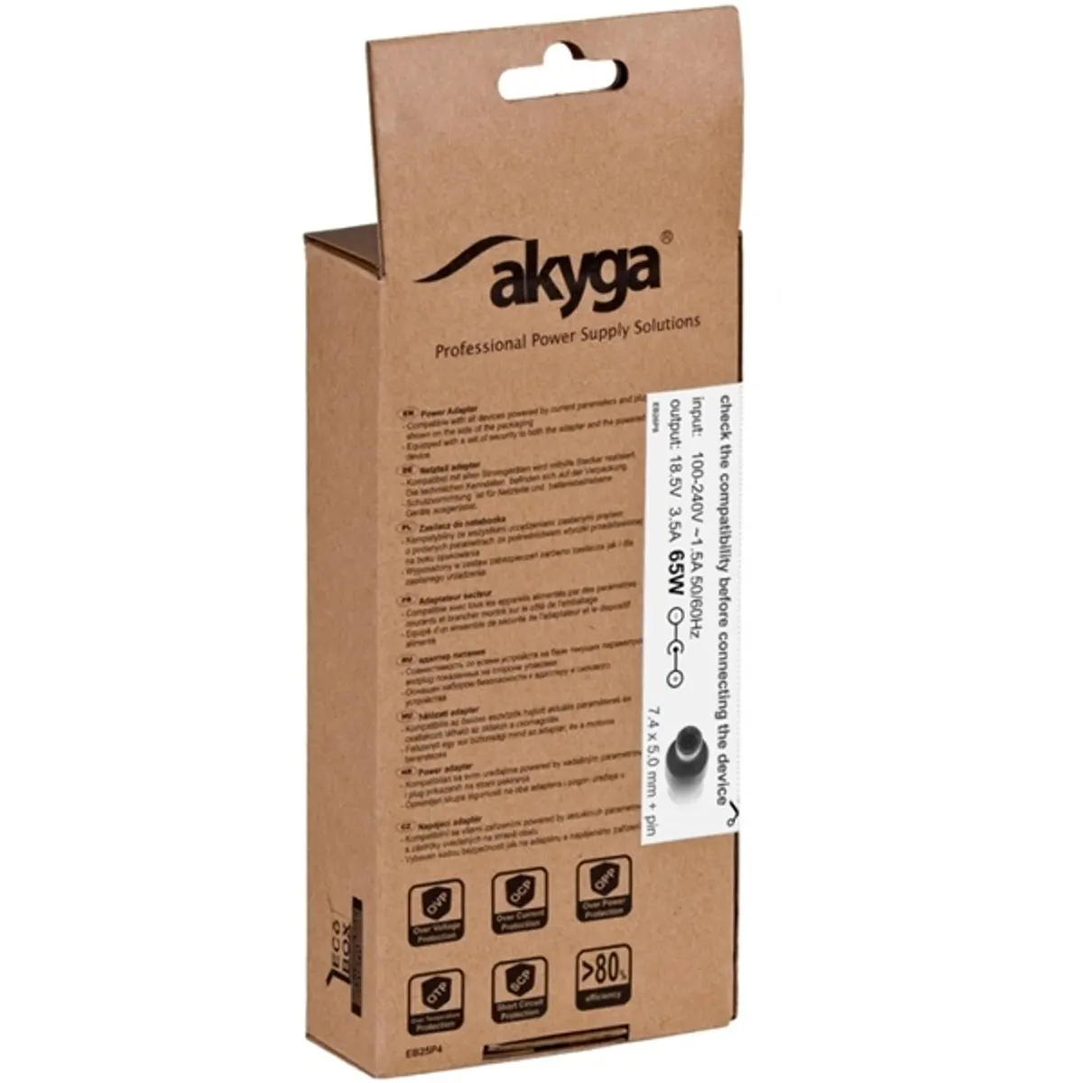 Akyga AK-ND-03 18,5V/3,5A/65W 7,4x5mm HP / Compaq notebook hálózati töltő #6