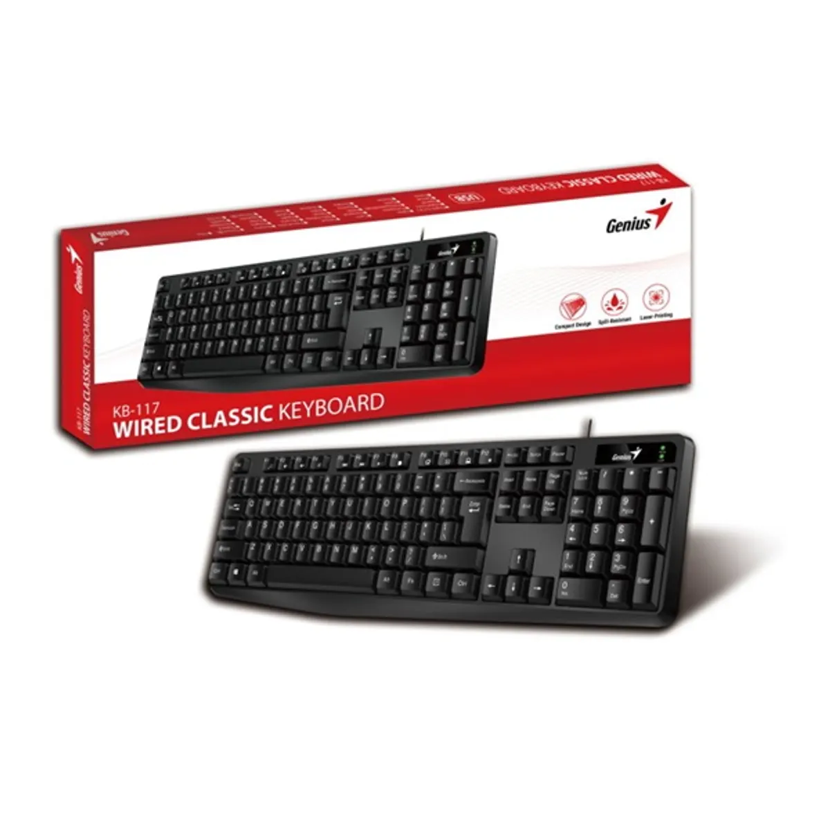 Genius KB-117 HUN USB fekete billentyűzet #2