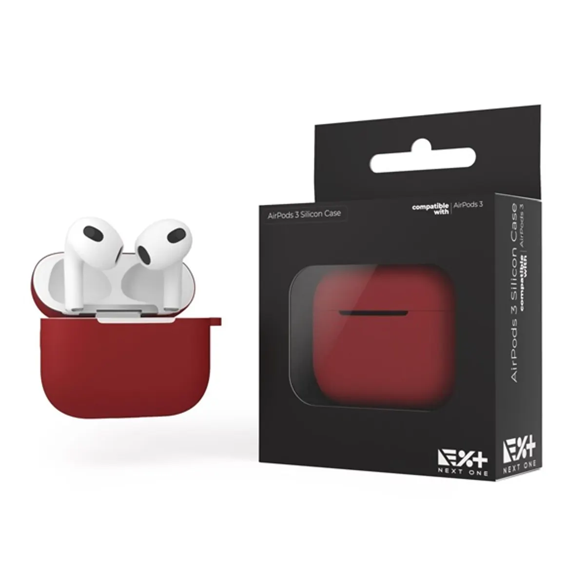 NextOne AP3-SIL-RED AirPods 3 piros szilikon védőtok #1