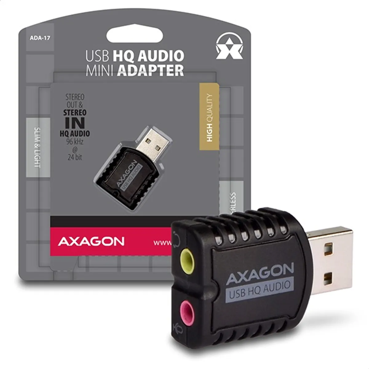 Axagon ADA-17 USB stereo HQ audio adapter #1