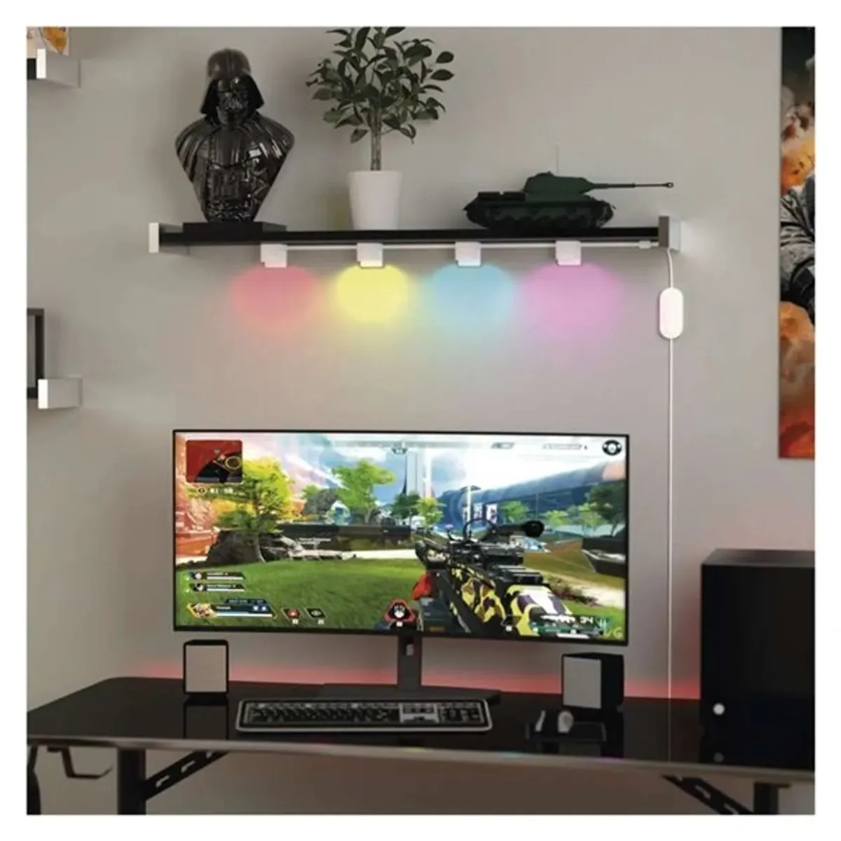 Emos GoSmart 85 cm-es lánc, 4 rész, 7 W, RGBIC+CCT, dimmelhető, WiFi LED reflektor #6