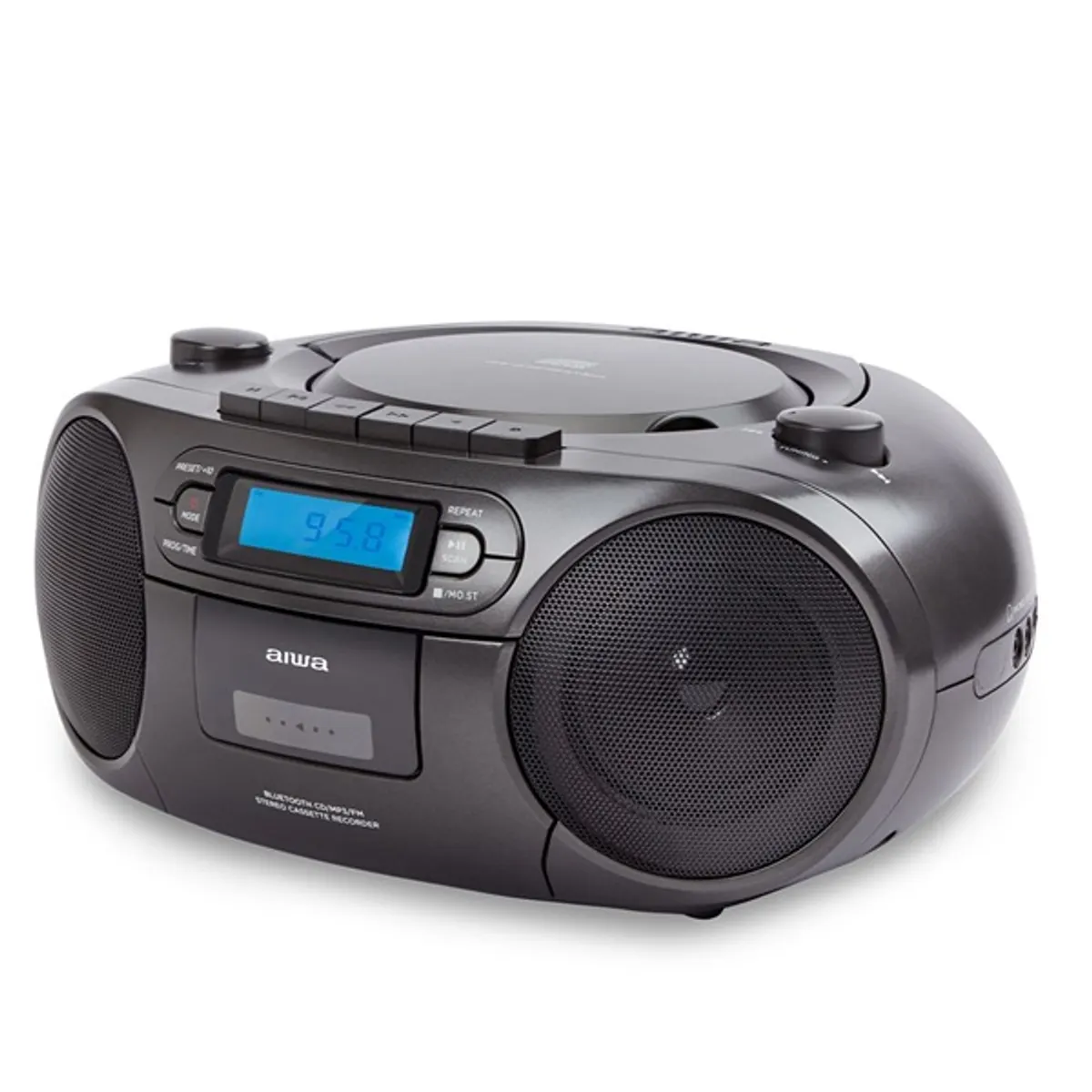 Aiwa BBTC-550BK hordozható fekete rádiós CD lejátszó #2