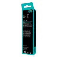 AVAX CB4303 2x 60W USB-C gyorstöltő szilikon kábel csomag, 1.5 m, fehér #4