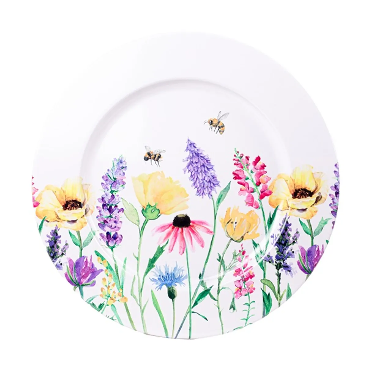 IRIS bádog tálca mezei virág 33x1,5cm #1