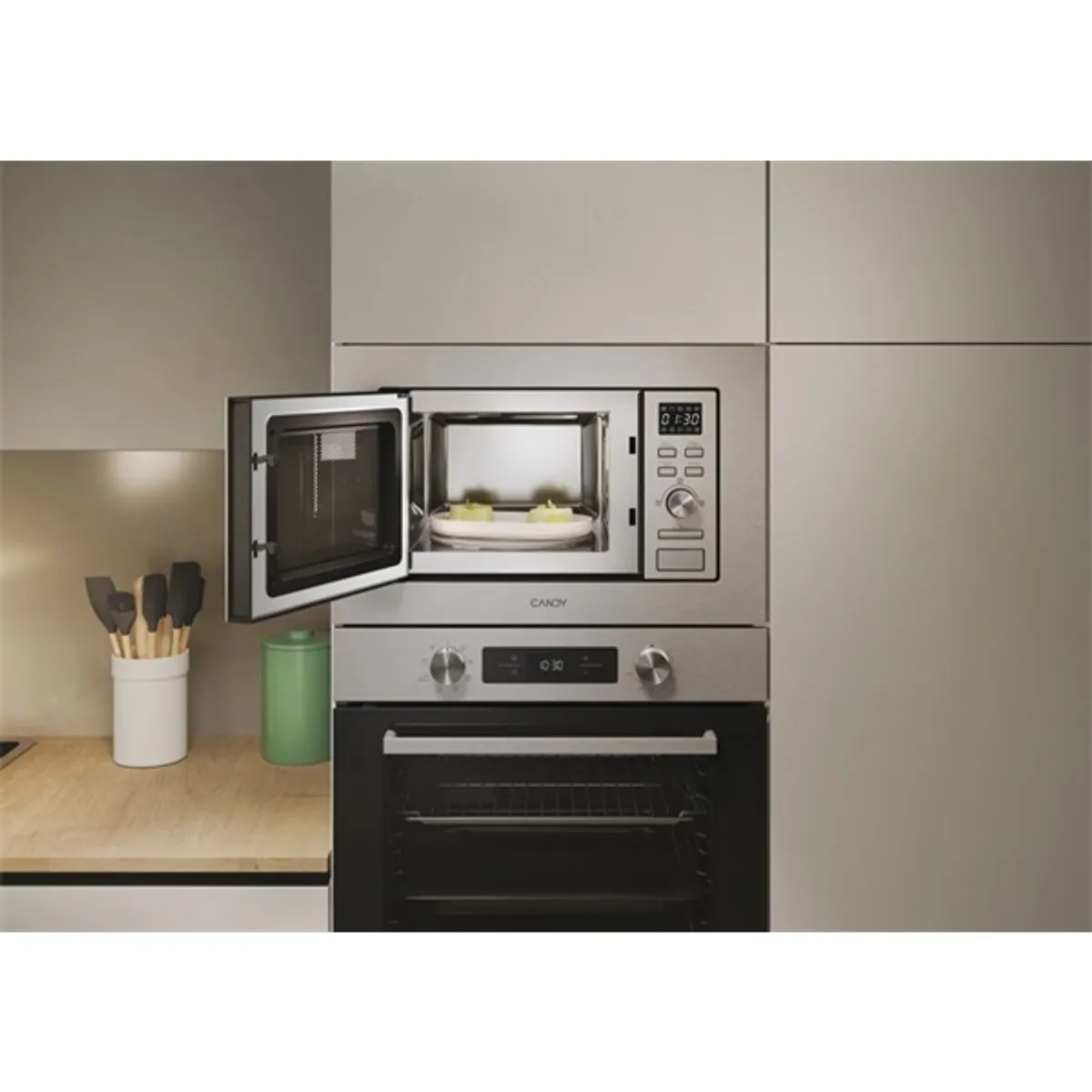 Candy CA20FMW7NG 1000W, 20lieteres, inox, beépíthető, mikrohullámú sütő #5