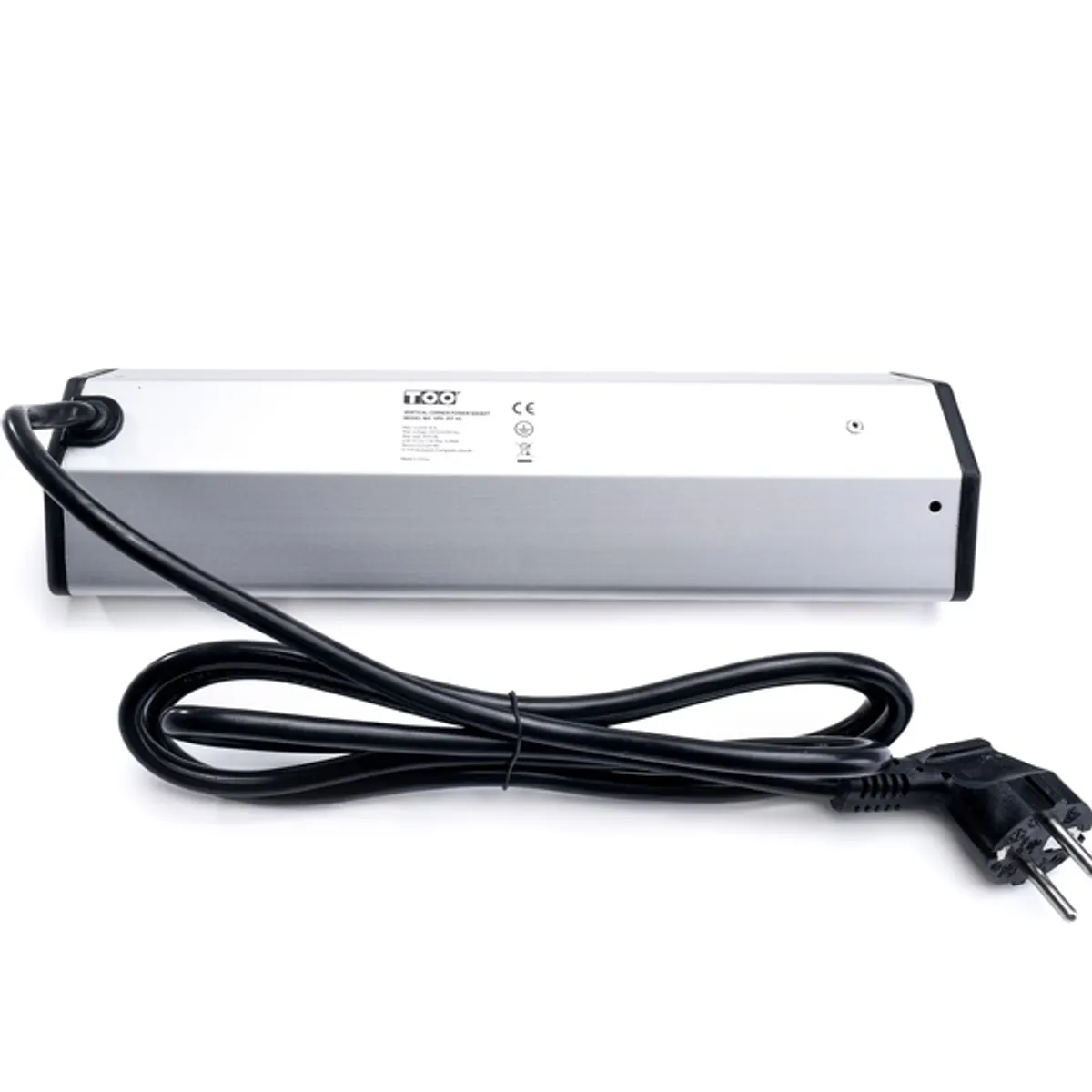 TOO VPS-317-4S IP20, 4x 2P+F, 2x USB-A, ezüst asztalra rögzíthető elosztó #4