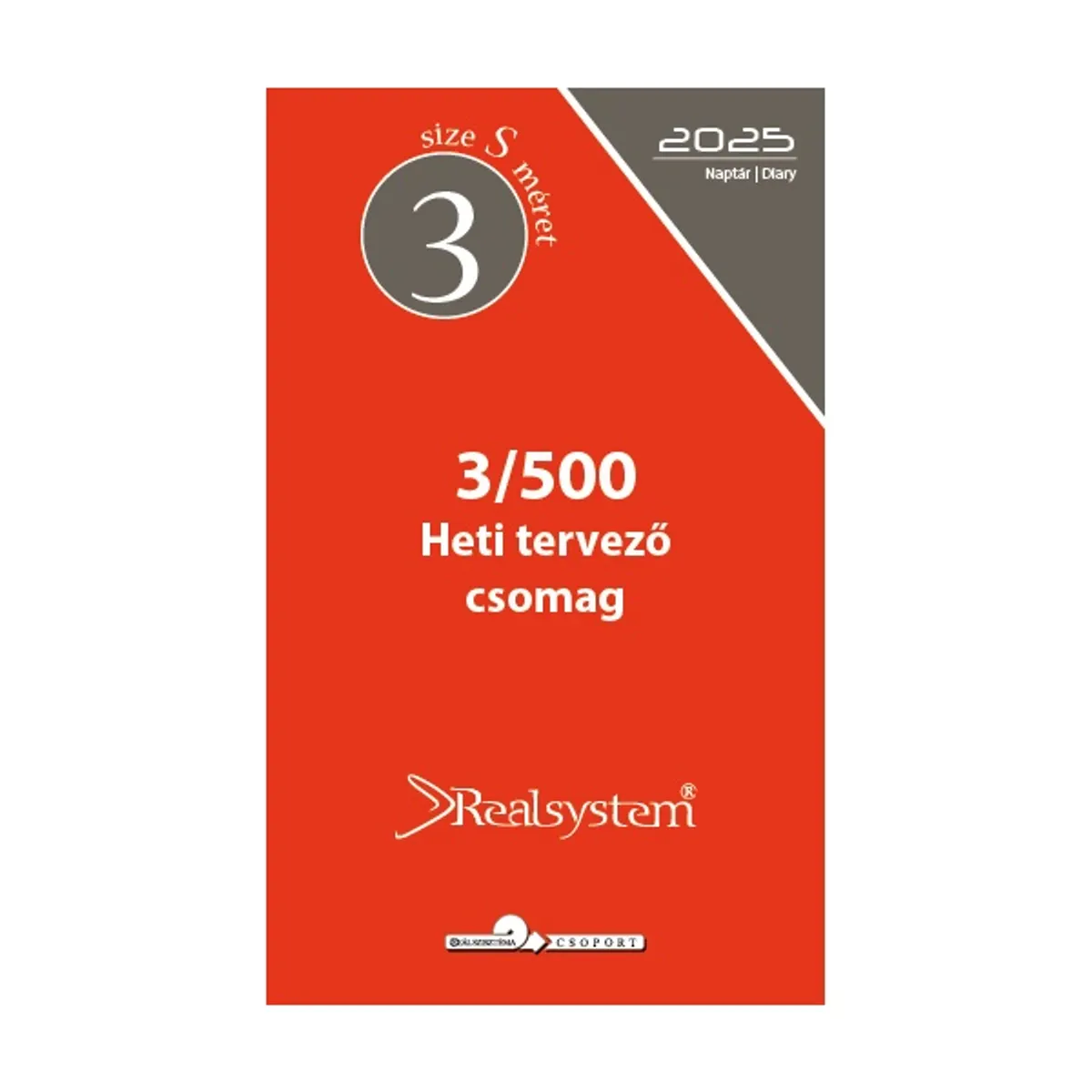 Realsystem 3/500 éves heti beosztású gyűrűs naptár kiegészítő #1