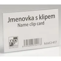 Karton P+P 50 db-os fekvő átlátszó kombinált névkitűző #2