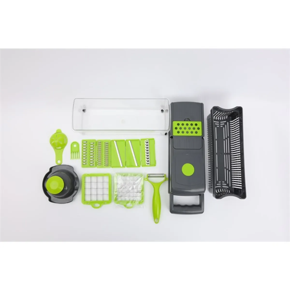 Iris KT-014-GR zöld 14 részes multifuncionális szeletelő és aprító #3