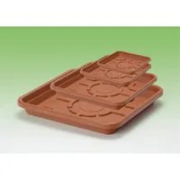 FLAIR Sydney 61298 terra 20x20 alátéttel szögletes virágcserép #5