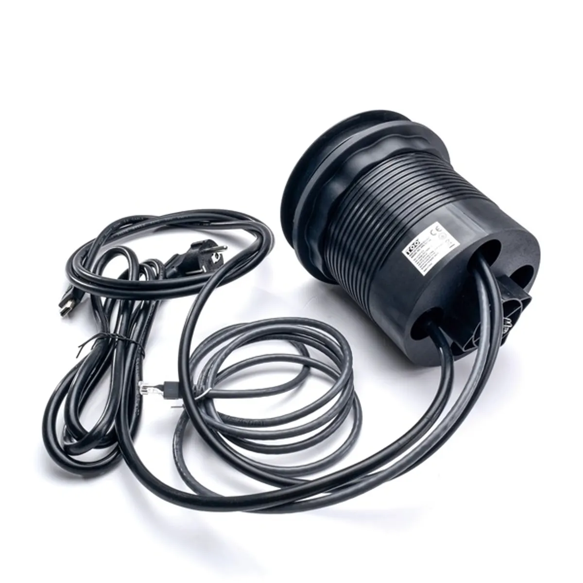 TOO PPS-101-4B IP20,4x 2P+F,HDMI,RJ45,2x USB-A,Qi töltés,hidraulikus, fekete asztalba süllyeszt.elosztó #5