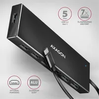 Axagon HUE-F7C SuperSpeed USB-C FLAT CHARGING hub #2