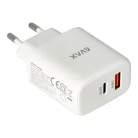 AVAX CH360 SPEEDY 65W GaN USB A (QC)+Type C (PD3.0) fehér hálózati töltő #1