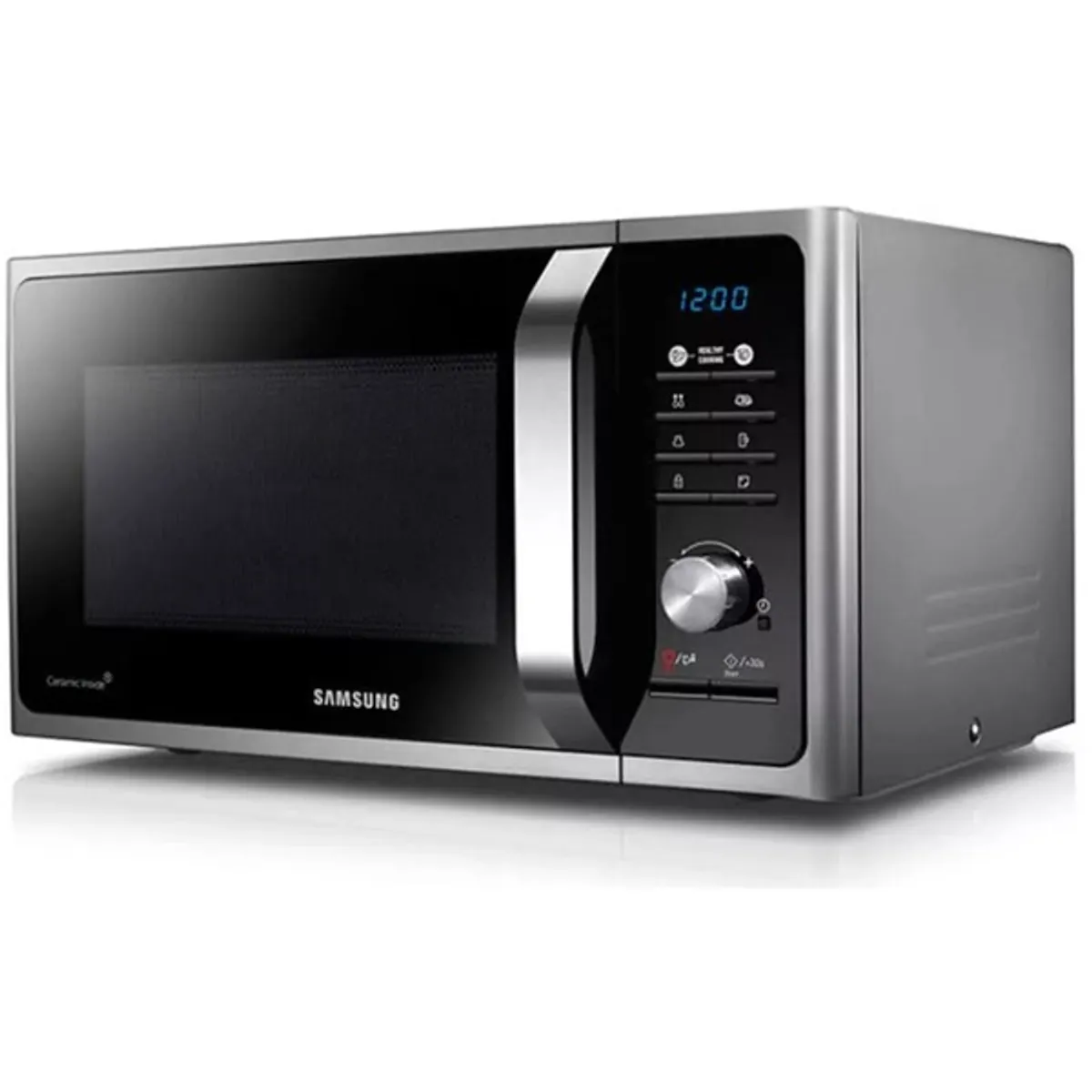 Samsung MG23F301TAS/EO 800W 23L ezüst-fekete mikrohullámú sütő #2