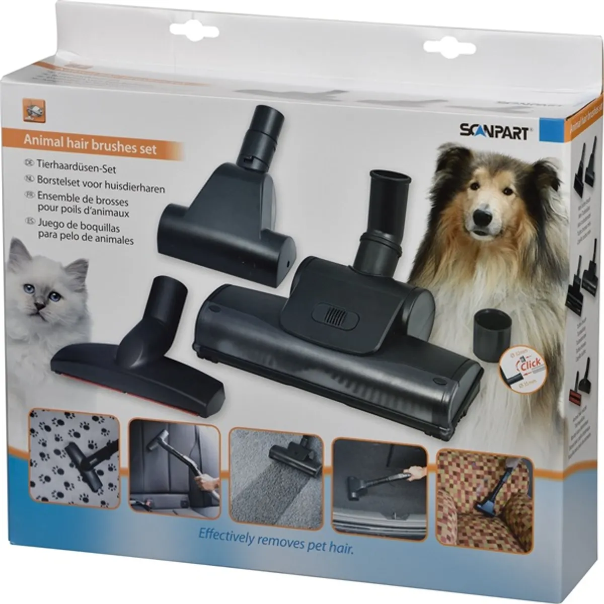 Scanpart 1190000107 állatszőrtisztító szívófej szett #1