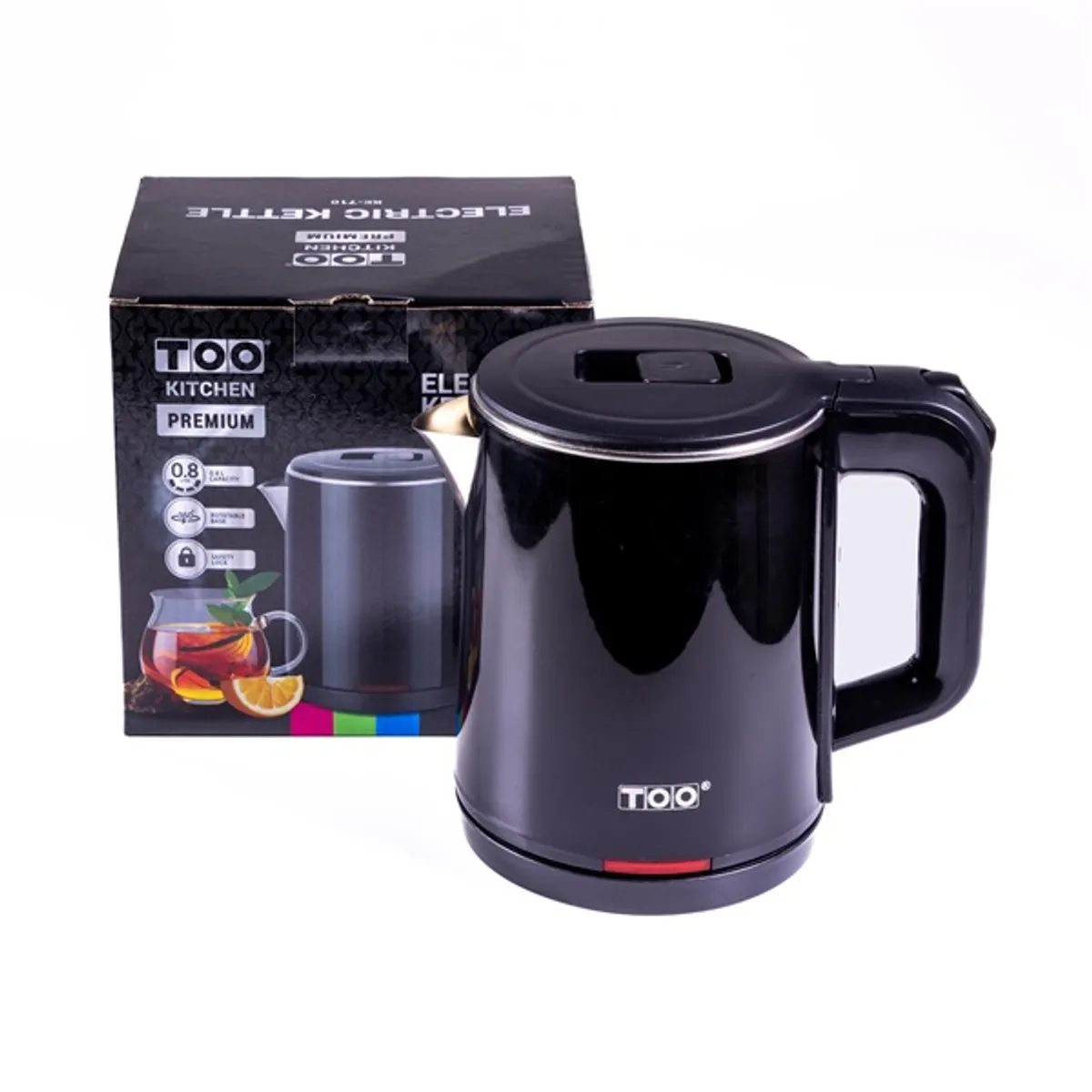 TOO KE-710 0,8L-es fekete prémium vízforraló #2