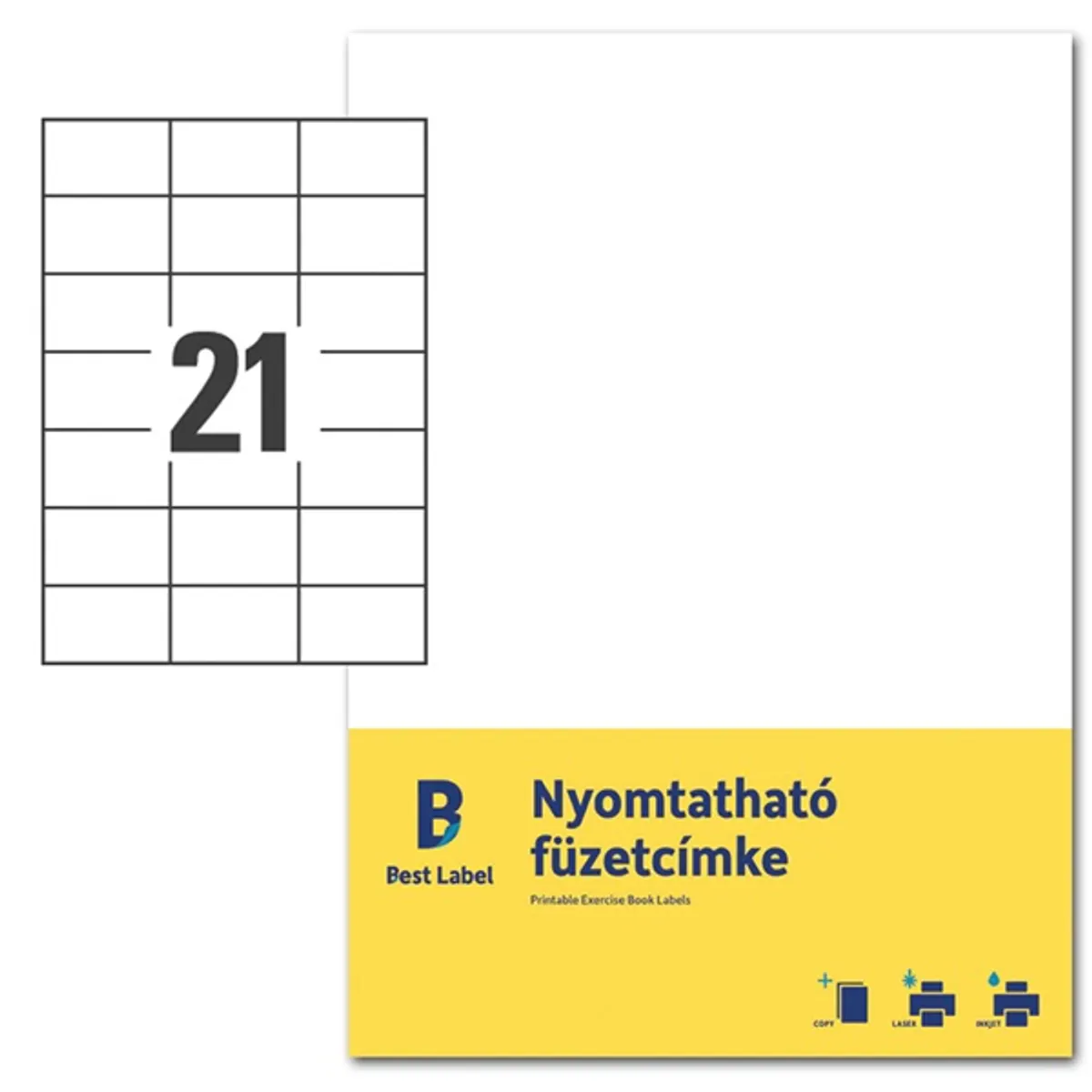 Avery ZF301-10 70x42,3mm nyomtatható fehér füzetcímke #1