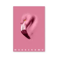 Pigna Monocromo Pink A4 38 lap, tűzött, kockás füzet #4