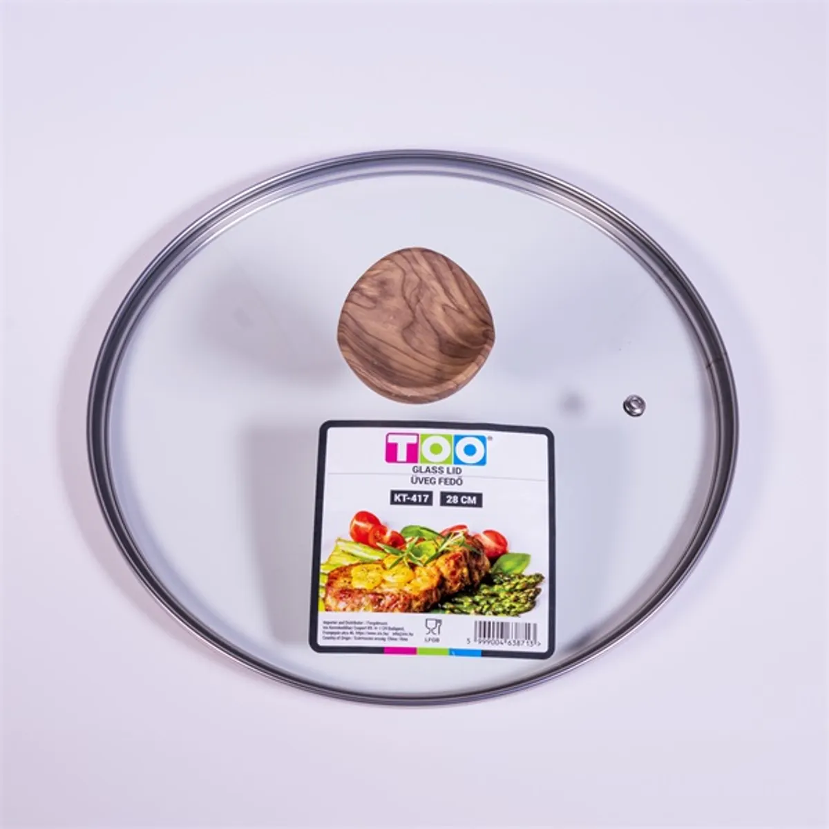 TOO KT-417 28 cm-es üveg fedő #1