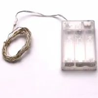 Iris Fix fényű 3m/meleg fehér/30db LED-es fényfüzér, fénydekoráció #2