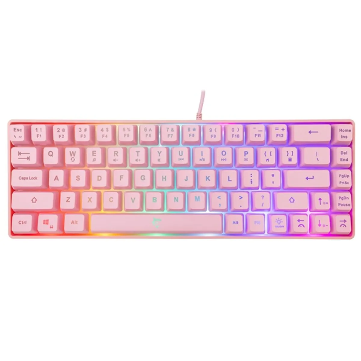 White Shark GK-2201P-US Ronin US pink gamer billentyűzet #1