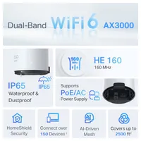 TP-Link DECO X50-Outdoor AX3000 Whole Home Mesh Wi-Fi 6 802.11ax Kültéri Vezeték nélküli rendszer (1db-os) #7