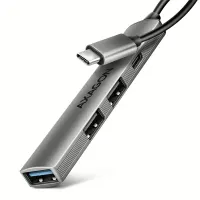 Axagon HUE-STC ALU STRIP USB-C 4 port hub #1