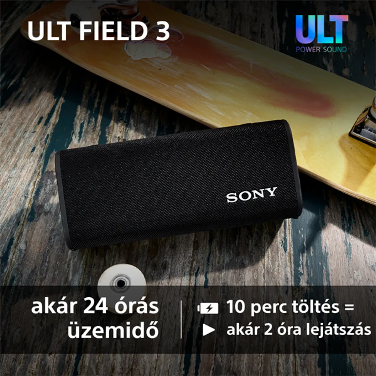 Sony ULT Field 3 fekete Bluetooth hangszoró #8