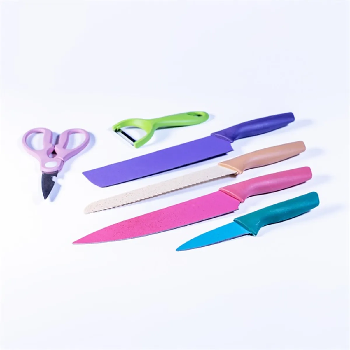 IRIS KT-242 RAINBOW 6 darabos konyhai kés szett #2