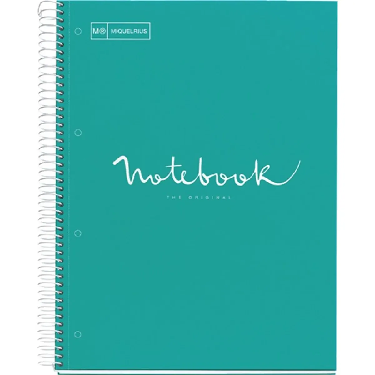 Miquelrius Emotions A4 PP 5x24 lapos türkiz kockás spirálfüzet #1