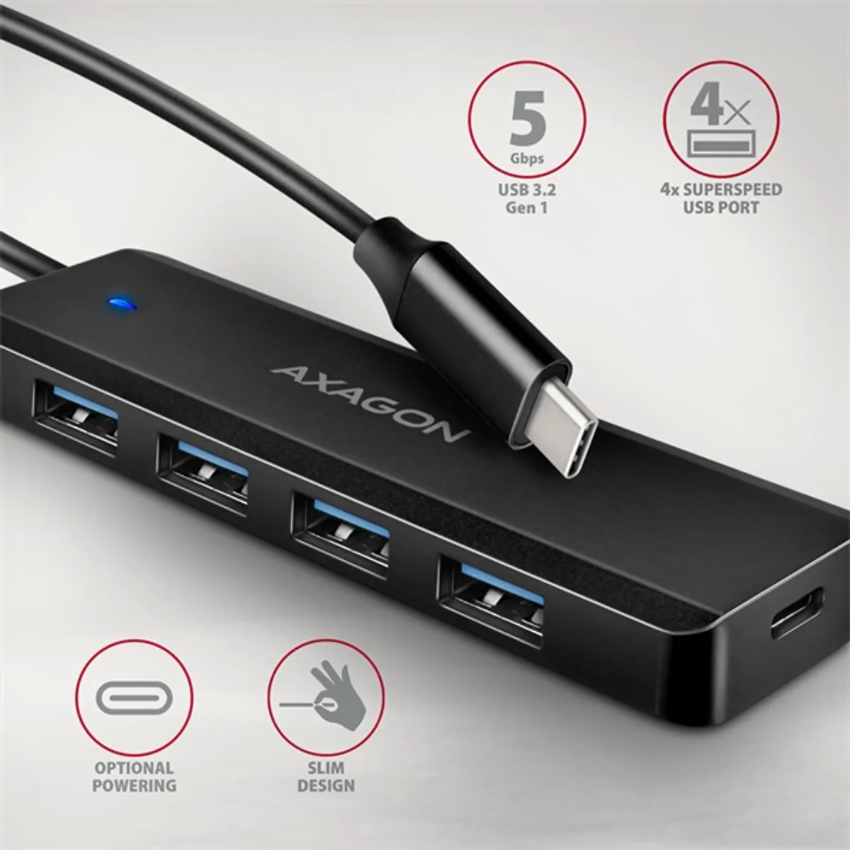 Axagon HUE-C1C 4xUSB Type-C USB HUB #2
