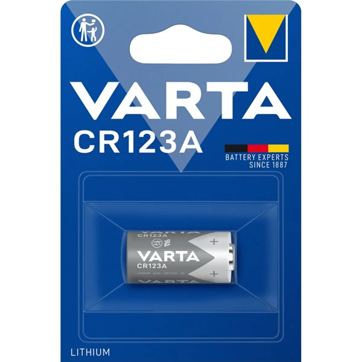 VARTA 6205301401 CR123 lítium fotó elem 1db/bliszter #2