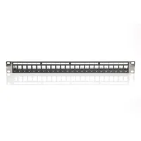 DIGITUS DN-91411-LF 19" 1U 24port moduláris fekete árnyékolt üres Patch Panel #2