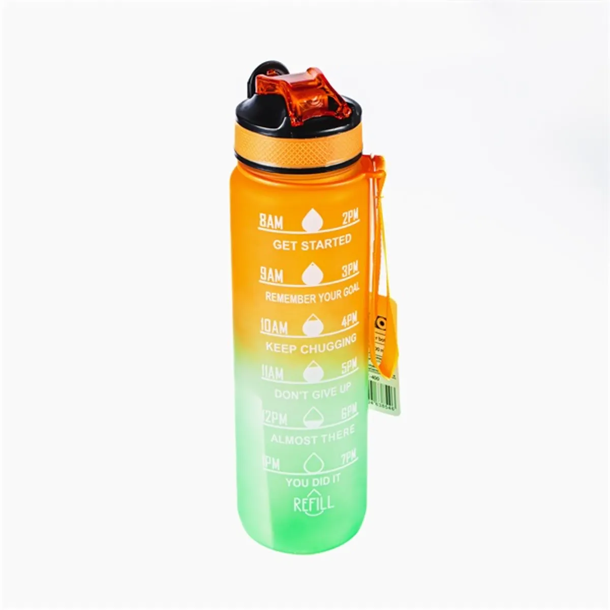 TOO KT-400 1000ml-es színátmenetes motivációs kulacs idézetekkel és időskálával #1